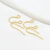 Wholesale Women's Handmade Copper Goldplated Versatile Minimalist Earrings