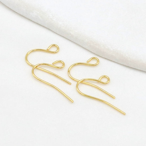 Wholesale Women's Handmade Copper Goldplated Versatile Minimalist Earrings