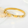 Wholesale Women's Handmade Diamond Buckle Stackable Bracelet In Stainless Steel
