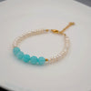 Wholesale Women's Handmade Freshwater Pearl And Titanium Steel Heartshaped Necklace And Sweater Chain