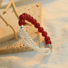 Wholesale Women's Handmade Geometric Agate Beaded Elastic Bracelet