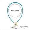 Wholesale Women's Handmade Geometric Alloy Seed Bead Necklace With Shell Conch And Starfish Pendant