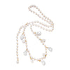 Wholesale Women's Handmade Geometric Fake Pearl Long Doublelayer Sweater Chain Necklace