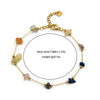 Wholesale Women's Handmade Geometric Stainless Steel Crystal Beaded Bracelet Jewelry