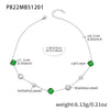 Wholesale Women's Handmade Geometric Stainless Steel Rubber Bead Clavicle Necklace With 18K Real Gold Texture Plating