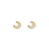 Wholesale Women's Handmade Geometric Star And Moon Earrings Copper Plated With Real Gold And Micro Inlaid Zircon