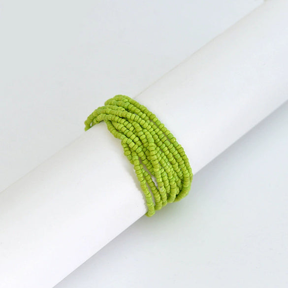 Wholesale Women's Handmade Glass And Glaze Candy Color Bracelet And Necklace Jewelry