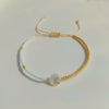 Wholesale Women's Handmade Glass Glaze Letter Geometric Beaded Bracelet