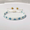 Wholesale Women's Handmade Glass Glazed Geometric Pattern Bracelet