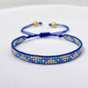 Wholesale Women's Handmade Glass Glazed Geometric Pattern Bracelet
