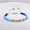 Wholesale Women's Handmade Glass Glazed Geometric Pattern Bracelet