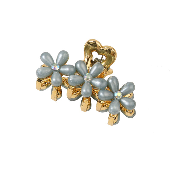 Wholesale Women's Handmade Imitation Pearl Plant Flower Hair Claw Hair Accessories