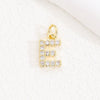 Wholesale Women's Handmade Jewelry Copper Letter Pendant Necklace With Micropaved Zircon