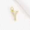 Wholesale Women's Handmade Jewelry Copper Letter Pendant Necklace With Micropaved Zircon