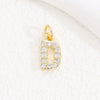 Wholesale Women's Handmade Jewelry Copper Letter Pendant Necklace With Micropaved Zircon