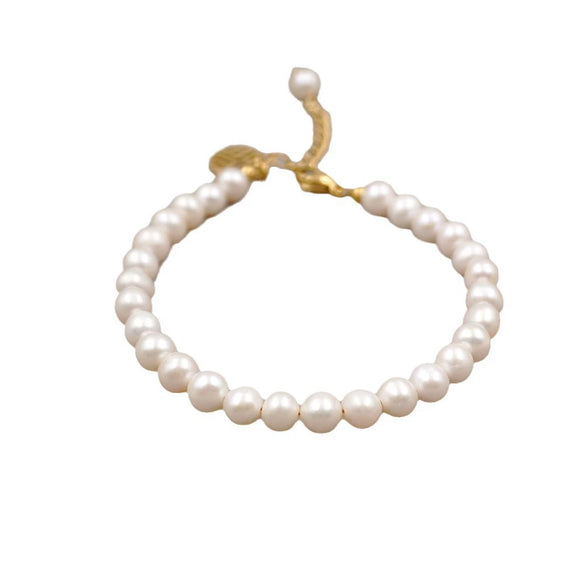 Wholesale Women's Handmade Minimalist Geometric Freshwater Pearl Bracelet