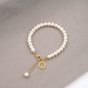 Wholesale Women's Handmade Minimalist Geometric Freshwater Pearl Bracelet