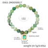 Wholesale Women's Handmade Natural Agate And 316L Stainless Steel Geometric Style Elastic Cord Bracelet With Electroplating