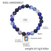 Wholesale Women's Handmade Natural Agate And 316L Stainless Steel Geometric Style Elastic Cord Bracelet With Electroplating