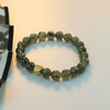 Wholesale Women's Handmade Natural Hair Crystal Geometric Pattern Bracelet Goldplated