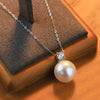 Wholesale Women's Handmade Natural Pearl Geometric Pendant Necklace Clavicle Chain Light Luxury Style