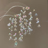 Wholesale Women's Handmade Plastic And Resin Flowershaped Tassel Earrings Little Fresh Style