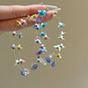 Wholesale Women's Handmade Plastic And Resin Flowershaped Tassel Earrings Little Fresh Style