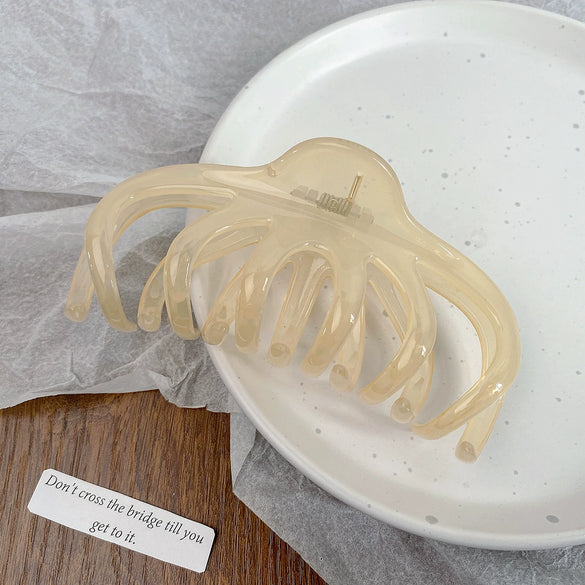 Wholesale Women's Handmade Plastic Resin Octopus Grasping Hair Clip Hair Accessories