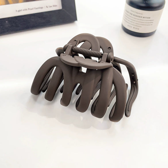Wholesale Women's Handmade Ps Material Elegant Pumpkin Shape Hair Grab Clip Hair Accessories