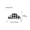 Wholesale Women's Handmade Pvc Allmatch Geometric Hair Clips Accessories