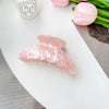 Wholesale Women's Handmade Pvc Sweet Geometric Big Crescent Hair Clip Hair Accessories
