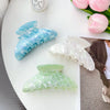Wholesale Women's Handmade Pvc Sweet Geometric Big Crescent Hair Clip Hair Accessories