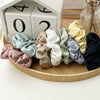 Wholesale Women's Handmade Satin Solid Color High Elastic Large Intestine Hair Band Hair Rope