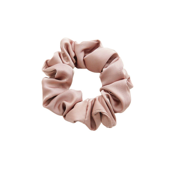 Wholesale Women's Handmade Satin Solid Color High Elastic Large Intestine Hair Band Hair Rope