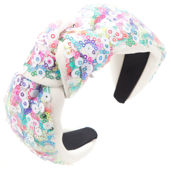 Wholesale Women's Handmade Sequins Geometric Hair Hoop Headband Hair Accessories
