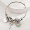 Wholesale Women's Handmade Stainless Steel Alloy Crystal Beaded Love Key Pendant Bracelet
