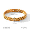Wholesale Women's Handmade Stainless Steel Twist Chain Bracelet With Geometric Wave Pattern And Electroplating