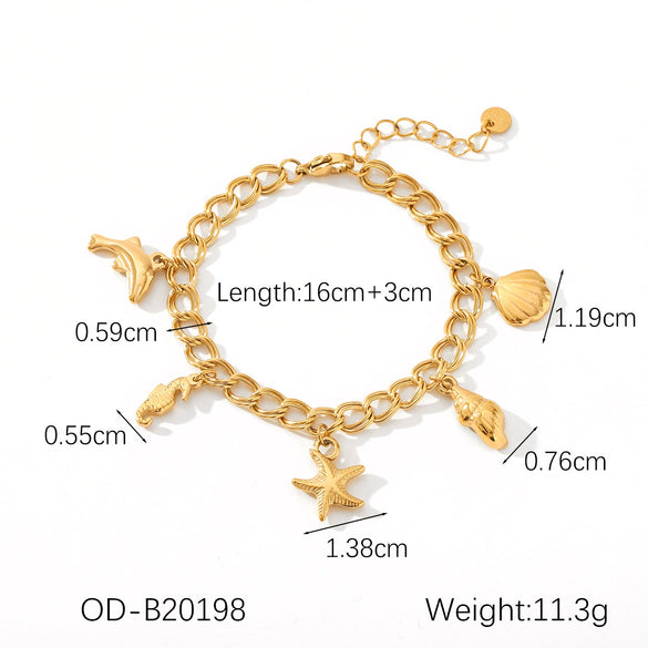 Wholesale Women's Handmade Stainless Steel Twist Chain Bracelet With Geometric Wave Pattern And Electroplating