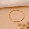 Wholesale Women's Handwoven Natural Pearl Bracelet With Geometric Pattern Imported Toho Rice Beads