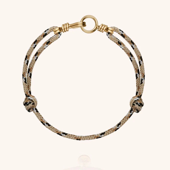Wholesale Women's Handwoven Rope Copper Electroplated Heart Shape Wave Ring Love Bracelet Light Luxury Style