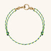 Wholesale Women's Handwoven Rope Copper Electroplated Heart Shape Wave Ring Love Bracelet Light Luxury Style