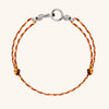 Wholesale Women's Handwoven Rope Copper Electroplated Heart Shape Wave Ring Love Bracelet Light Luxury Style