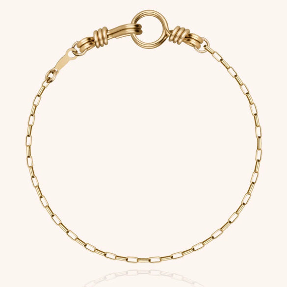 Wholesale Women's Handwoven Rope Copper Electroplated Heart Shape Wave Ring Love Bracelet Light Luxury Style