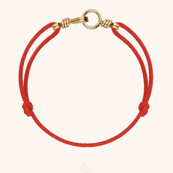 Wholesale Women's Handwoven Rope Copper Electroplated Heart Shape Wave Ring Love Bracelet Light Luxury Style