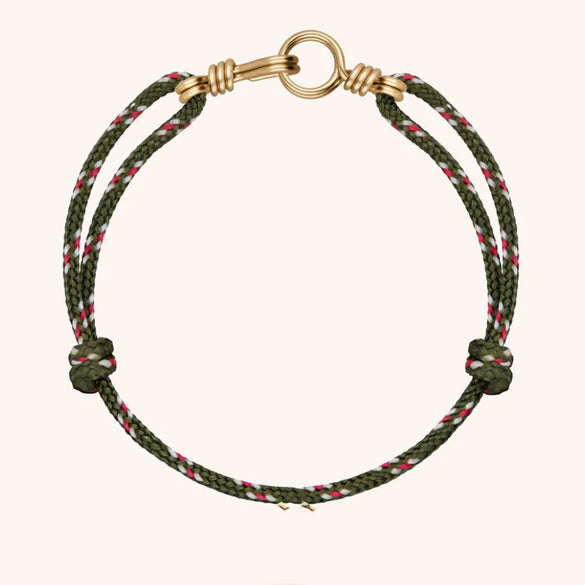 Wholesale Women's Handwoven Rope Copper Electroplated Heart Shape Wave Ring Love Bracelet Light Luxury Style