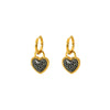 Wholesale Women's Heart Pattern Electroplated 18K Gold Stainless Steel Earrings
