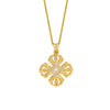 Wholesale Women's Heart Shape Cross Vajra Clavicle Necklace With Copper Zircon Pendant Gold Plated In Vacuum Furnace 18K O Word Chain Light Luxury Style
