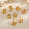 Wholesale Women's Heart Shape Geometric Stainless Steel Diamondencrusted Zircon Earrings With Pvd Furnace Vacuum Real Gold Plating