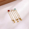 Wholesale Women's Heart Shape Geometric Stainless Steel Ring Inlaid With Gold