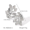 Wholesale Women's Heart Shape Open Titanium Steel Ring With Oil Dripping Design And Non Fading Feature